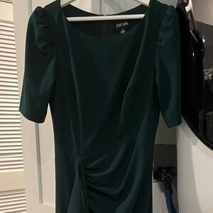 Xscape Sleeve Green Gown